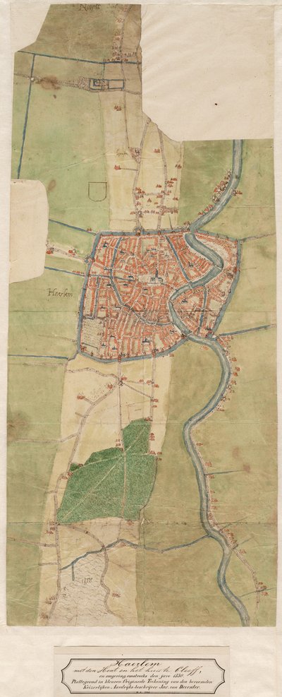 Map of Haarlem by Jacob van Deventer